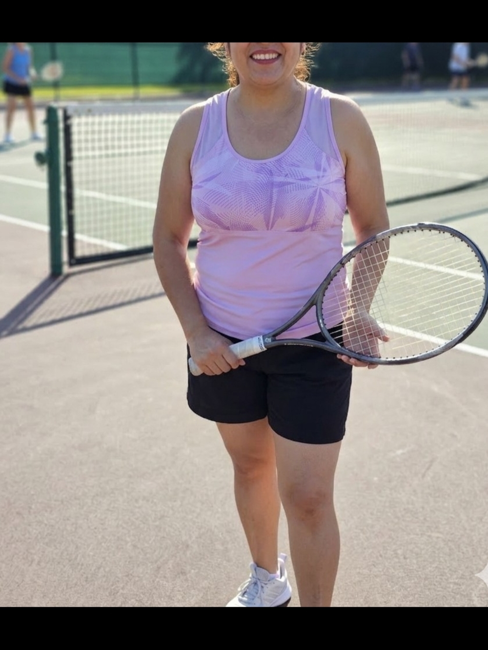 Cross Court Lavender Mesh Athletic Tank - Pastel Lilac